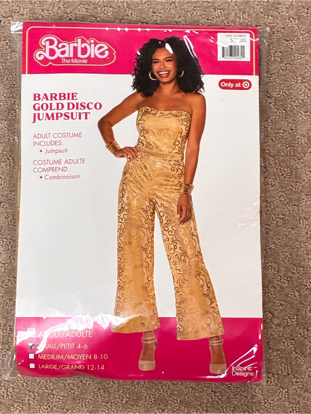 Spirit Gold Strapless Disco Jumpsuit